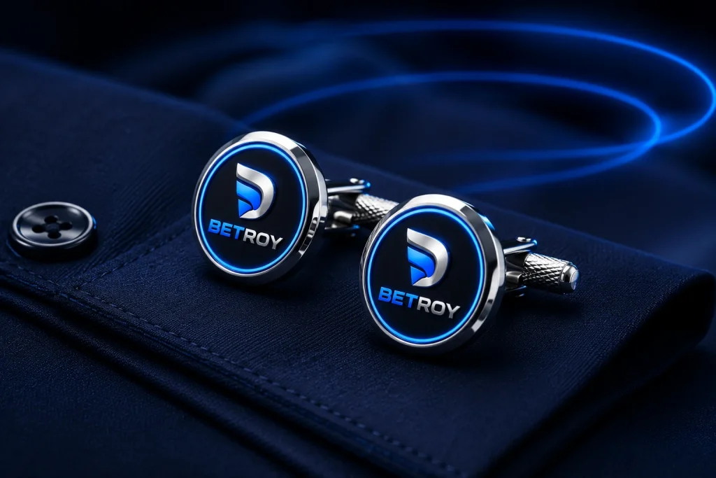 Betroy Türkiye: lacivert takım elbise kol düğmesi ve logo