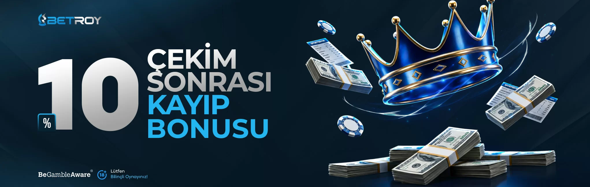 Betroy çekim sonrası yüzde 10 kayıp bonusu