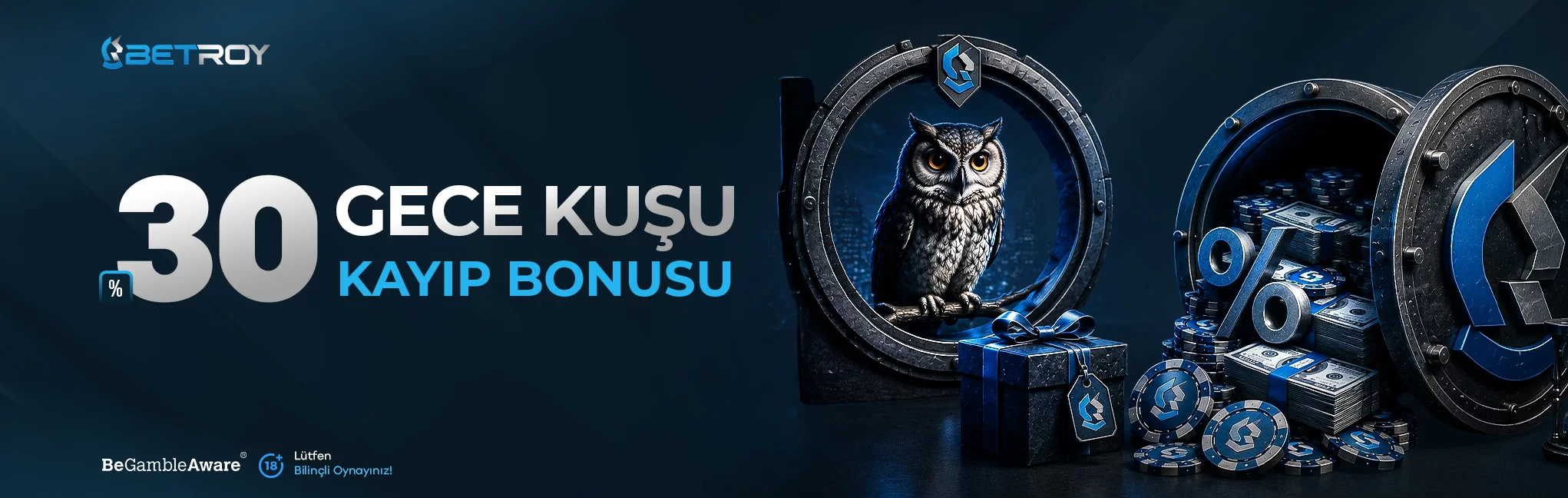 Betroy yüzde 30 gece kuşu kayıp bonusu